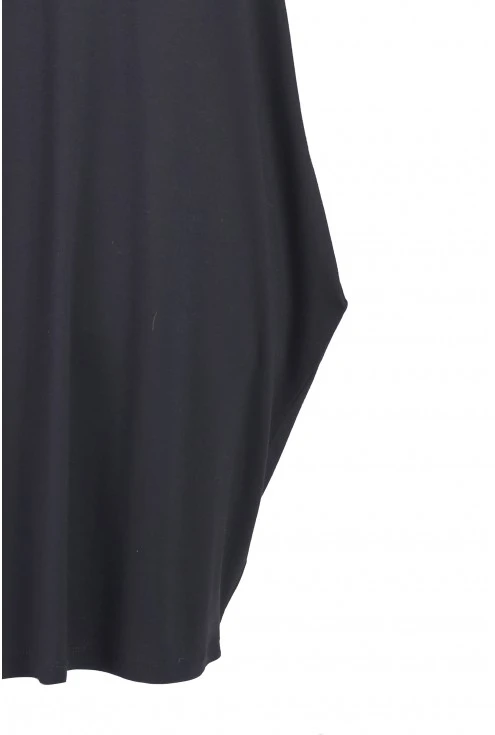 Czarna tunika / sukienka z krzyżykiem na plecach GLORIA
