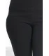 POLSKIE czarne legginsy plus size z pionowym prążkiem PUSH-UP - NOREEN