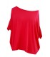 Czerwona bluzka oversize - DAGMARA
