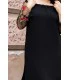 Czarna sukienka hiszpanka z koronką - MIRELLA