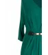 Zielona sukienka dzianinowa z rękawem 3/4 LUNA