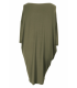 Sukienka z lamówką LILIAN - kolor khaki