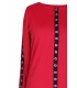 Czerwona sukienka z kółkami ELISA