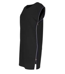 Czarna sukienka z suwakami - EDITH