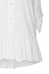 Biała bluzka / koszula plus size z falbanką SABRINA