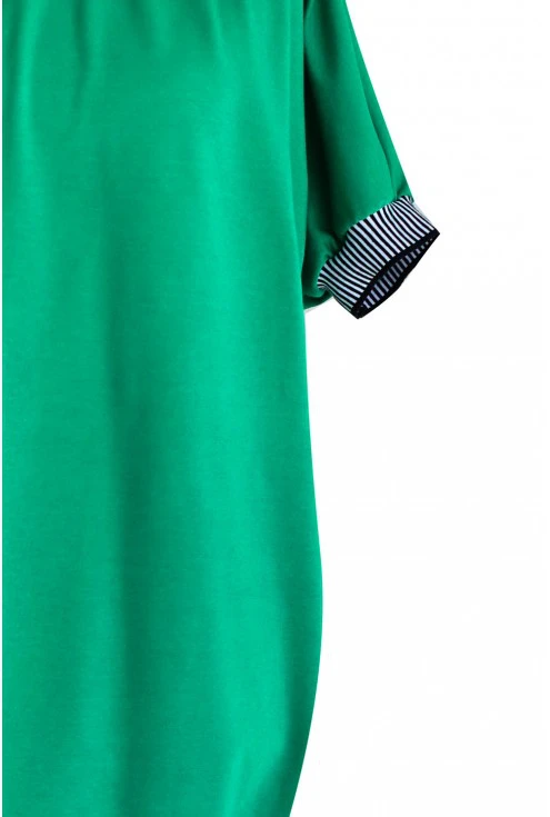 Sukienka ze ściągaczem WHITNEY - kolor zielony