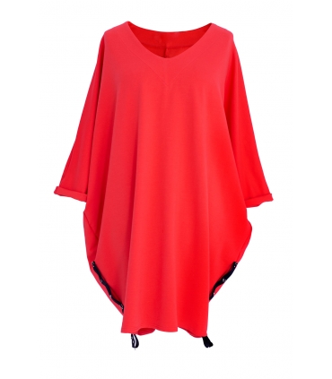 Czerwona sukienka / tunika oversize ROSEMARY