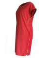 Czerwona sukienka z suwakami EDITH