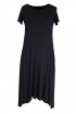 Czarna rozkloszowana sukienka - BASILIA