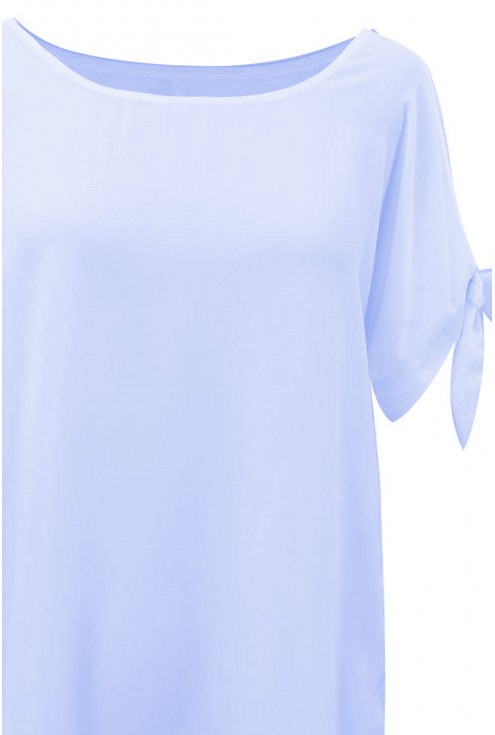 Błękitna szyfonowa bluzka LARISS