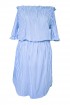 Sukienka hiszpanka w niebieskie paski - MARINE