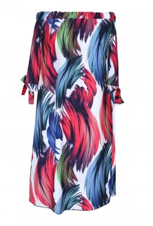 Sukienka hiszpanka w kolorowe wzory - MARITA COLORS