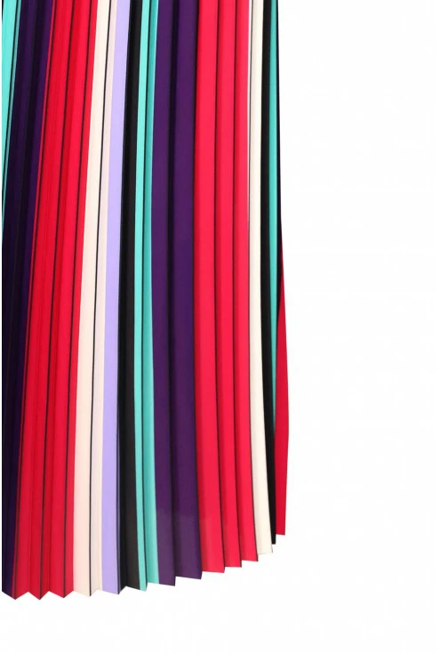 Plisowana kolorowa spódnica w rozmiarach plus size dla kobiet.