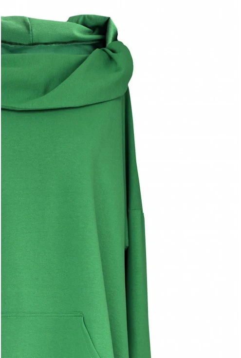 długa zielona bluza xxl