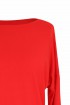 Czerwona gładka bluzka do spodni i spódnic z wysokim stanem AYA