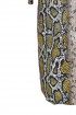 Brązowo-złota sukienka z wzorem w skórę węża - MARITA