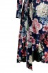 Granatowa sukienka z kwiatowym wzorem - DOLCE WELUR