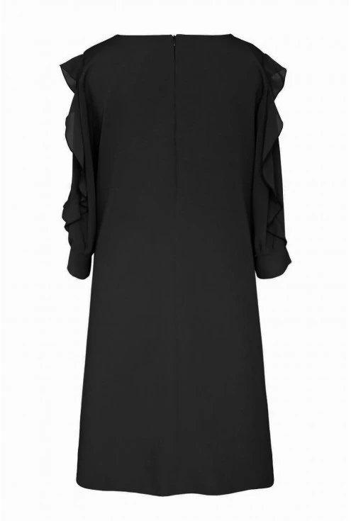 czarna sukienka - tył