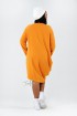 Miodowa dresowa sukienka oversize - MISHA