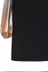 Czarna bluzka hiszpanka z rękawami (różowe złoto) - KAYLA