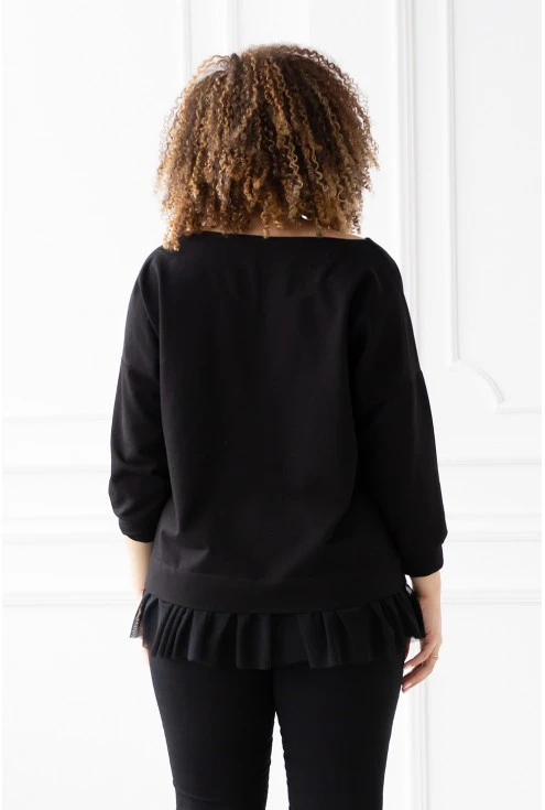 czarna bluza Caitlin - duże rozmiary