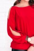 Czerwona bluzka z diamentami - ASHLEY