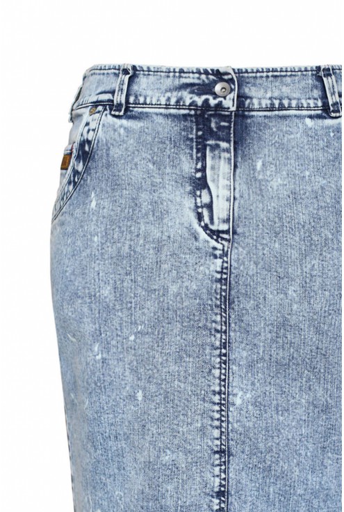 Jasna spódnica jeansowa Blue Jeans (z guziczkiem z tyłu)