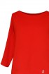Czerwona bluza z tiulową falbanką i misiem - CAITLIN