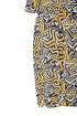 Żółta sukienka w geometryczne wzory - GESSERKA