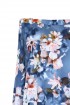 Jeansowa bluzka hiszpanka w kwiaty - MARIBEL