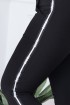 Klasyczne spodnie dresowe w kolorze czarnym - lampas design - ANGEL