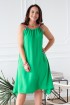 Zielona sukienka z neonowymi sznureczkami - SAMI