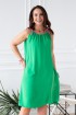 Zielona sukienka z neonowymi sznureczkami - Sami