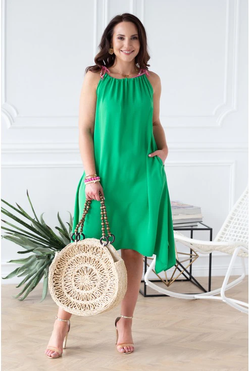 zielona sukienka duże rozmiary