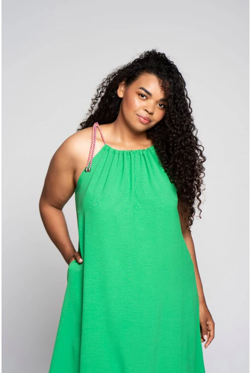 zielona sukienka Sami duże rozmiary