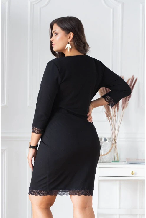 czarna sukienka size plus xxl