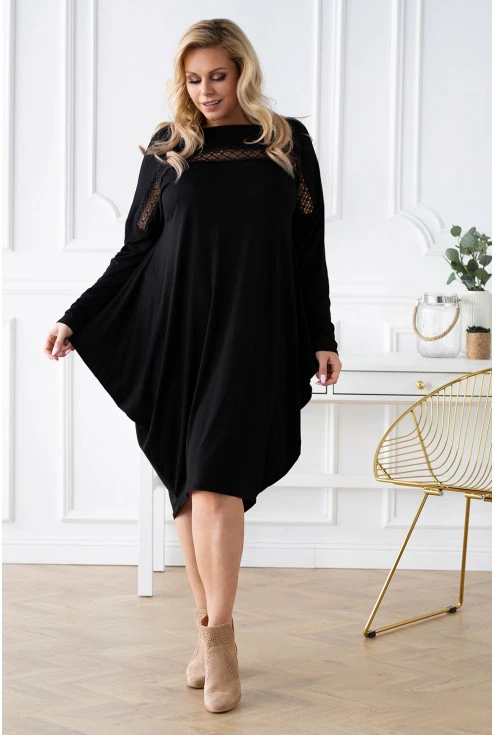 czarna sukienka livi plus size