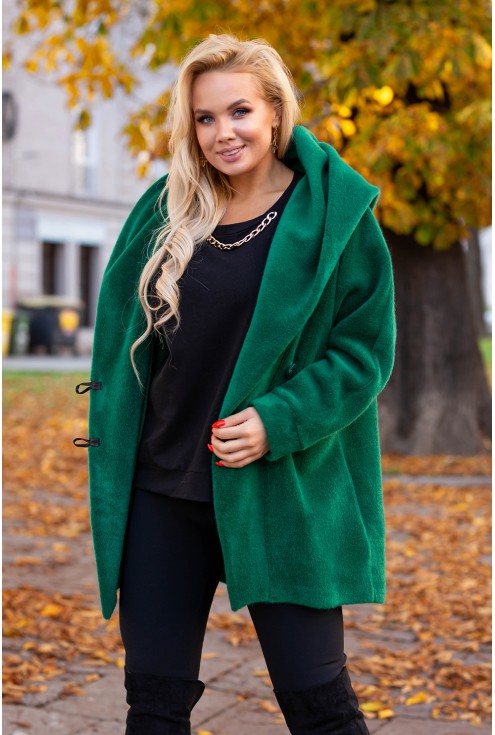 Zielony płaszcz Livien