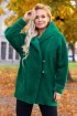 Zielony płaszcz z kapturem - LIVIEN