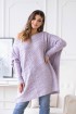 Duży fioletowy sweter oversize - PAOLA