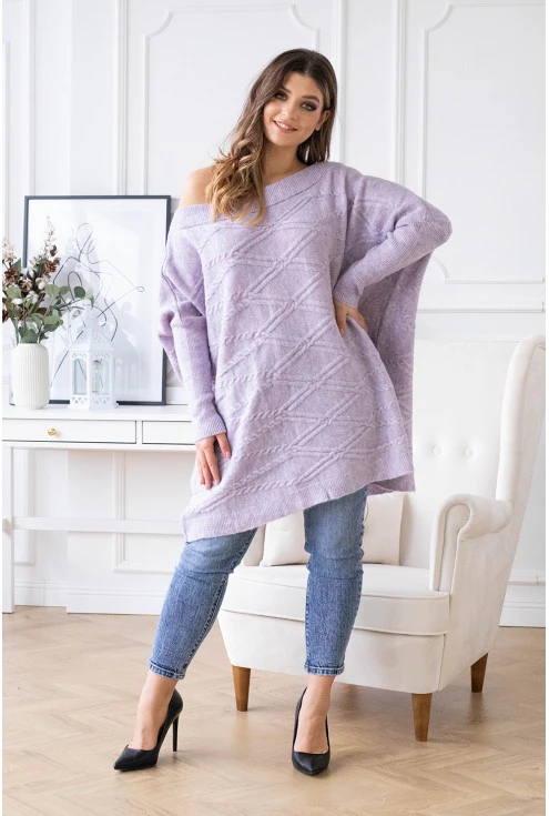wygodny sweterek plus size dla kobiet