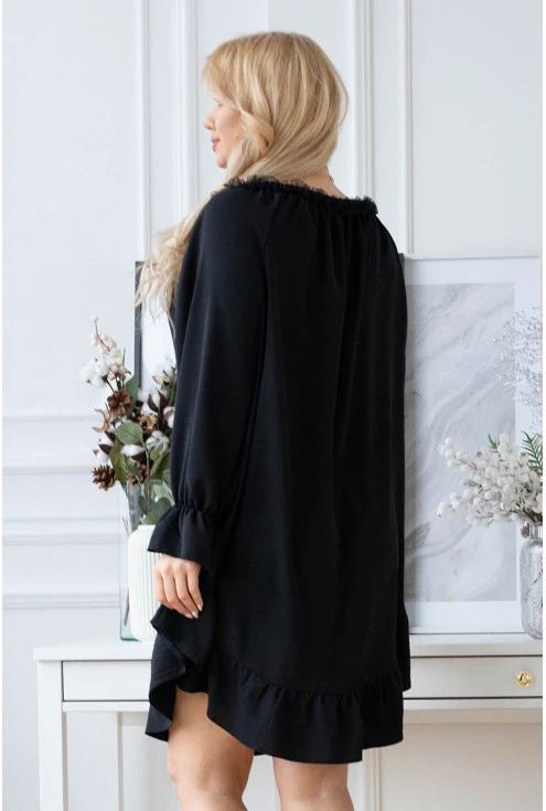 czarna sukienka Renel w dużych rozmiarach