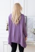 Fioletowy melanż sweterek z przetarciami i ćwiekami - MERLIN