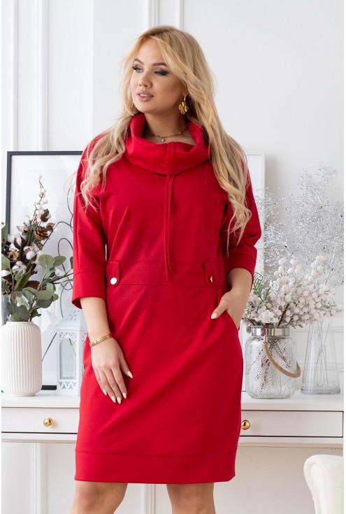 czerwona sukienka plus size