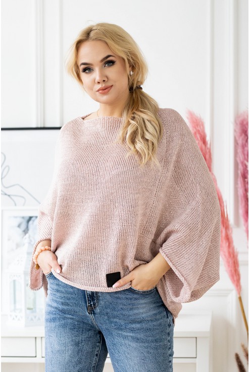 Pudrowy sweterek Camila
