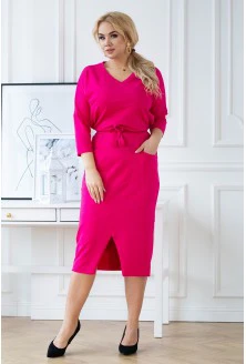 Różowa ołówkowa sukienka - Rosmary