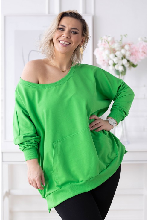 zielona bluza plus size xxl