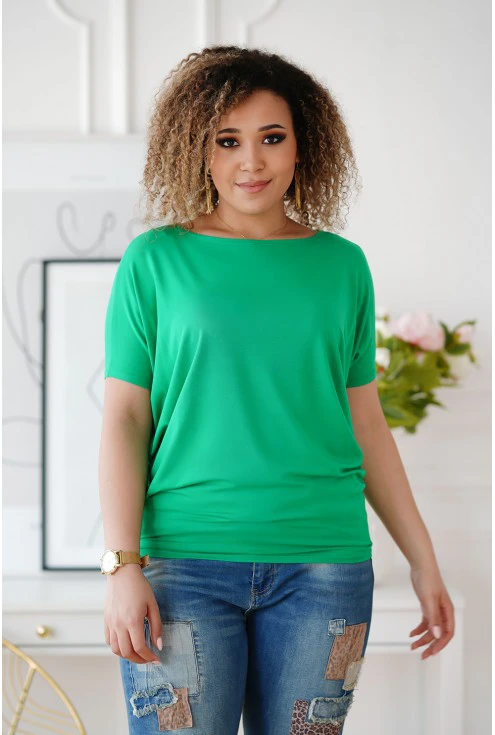 zielona bluzka plus size