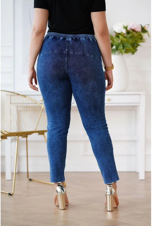 elastyczne spodnie jeansowe xxl