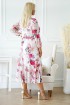 Kremowa sukienka z siateczki z różami - Sintia
